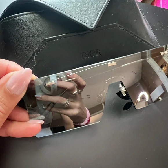 Unisex Hardior Dior Mirror Shield Sunglasses - Picture 4 of 7